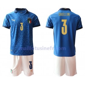 Maillot de Foot Italie Chiellini 3 Domicile UEFA EURO 2020 - Enfant